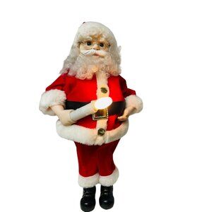 Animated Santa Claus Light-Up Christmas Decoration 20" Continuous Animation No B